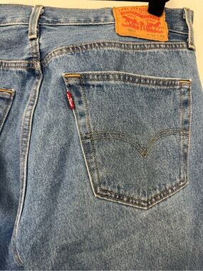 Levi's Men's Straight Jeans in Light Blue Denim